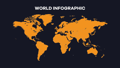 PrintWorld Map, Very high resolution world map, isolated on white background. Infographic, Flat Earth, Globe similar worldmap icon. annual report, Travel worldwide, map silhouette backdrop.