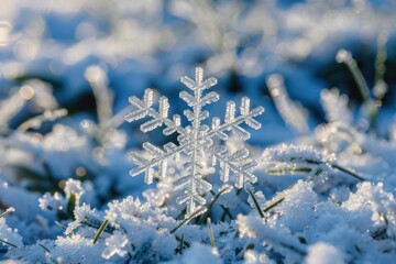 Snowflakes on Ground Covered Plant