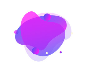 Abstract liquid shapes banners, Pink liquid