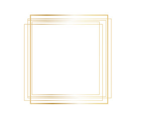 Fototapeta premium Realistic golden frame, frame for your design