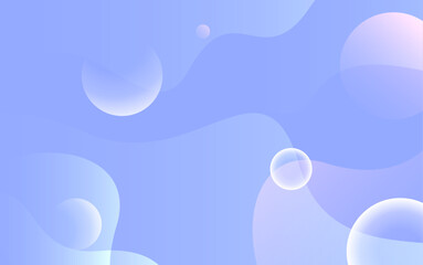 soap bubbles on blue background