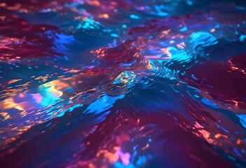 Fototapeta premium Water wave texture colorful texture background