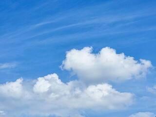blue sky high shape outdoor group of white clouds background in summer gradient light beauty background. beautiful bright abstract  cloud and calm fresh wind air