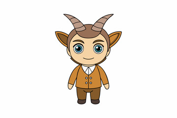 Antelope, Gazelle, and More Wildlife Illustrations Vector, Linocut, Kawaii, Cartoon, Clipart, Line Art Designs.