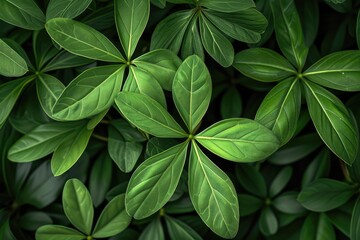 Bright and Fresh Schefflera Leaf Patterns