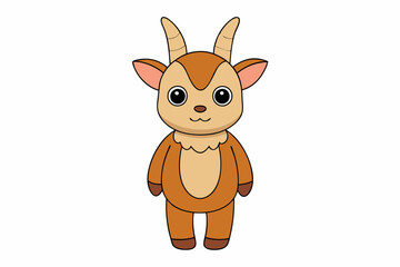 Antelope, Gazelle, and More Wildlife Illustrations Vector, Linocut, Kawaii, Cartoon, Clipart, Line Art Designs.