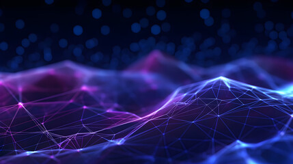 Abstract digital background. Can be used for technological processes, neural networks and AI, digital storage, sound and graphic forms, science, education, etc.
