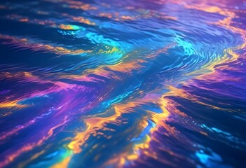 Fototapeta premium Water wave texture colorful texture background