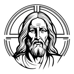 Gorgeous and lovely Jesus Christ vector art
