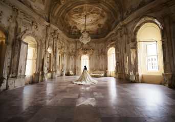 Fototapeta premium Short wedding dresses for brides.