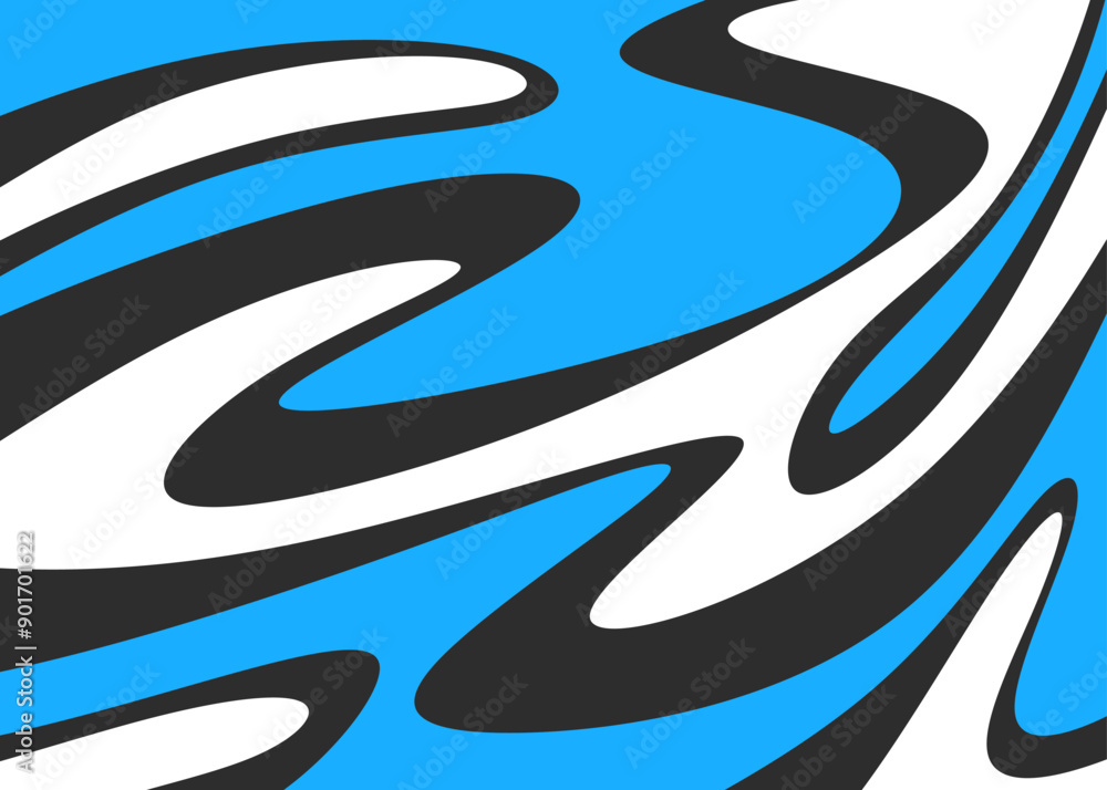 Poster abstract background with wavy lines pattern