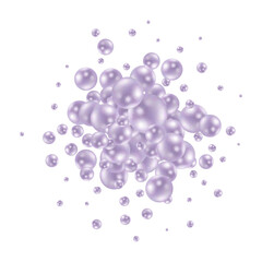 Banner with realistic colorful balls, arranged according to the colors of the rainbow and letters vitamins. Abstract background. Vector illustration. Abstract background. 