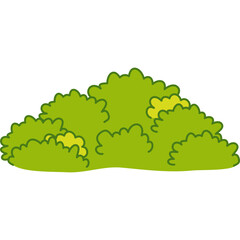 Cute Bush Illustration
