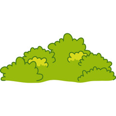 Cute Bush Illustration
