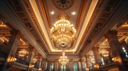 Obraz premium Background: A modern lounge featuring elegant wooden furniture, a plush sofa, and a stylish armchair, perfect for a contemporary home.