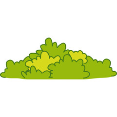 Cute Bush Illustration
