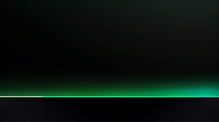 A black and green background with a green line