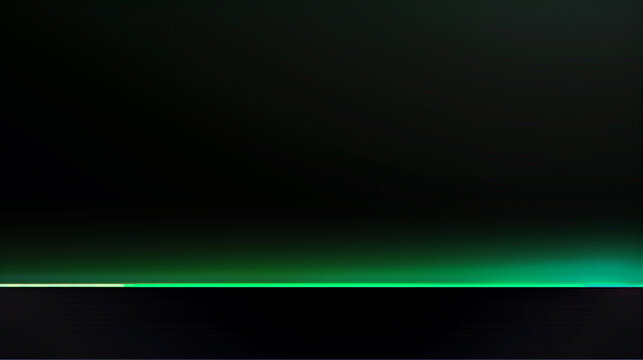 A black and green background with a green line