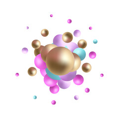 Colored balloons. Abstract vector background. Eps 10
