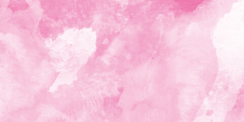 abstract pink watercolor gradient texture background,  Paint brush paper textured stain canvas element.  Hand drawn flower illustration for Valentines Day.