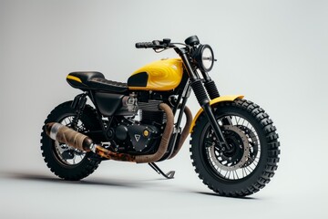 Obraz premium scrambler motor on white background