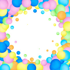 Colored background from glossy balls. Template for presentation. Eps 10