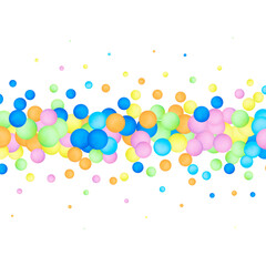 Colored abstract balls. Vector background. Design element. Eps 10