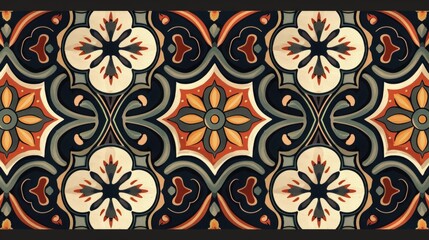 Simple geometric tiles pattern
