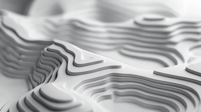 A mesmerizing abstract landscape with a topographic feel.
