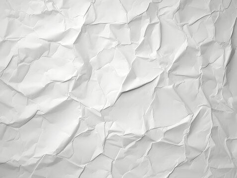 White Paper Texture background. Crumpled white paper abstract shape background with space paper for text
