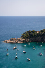 Costa Brava Bay with Boats