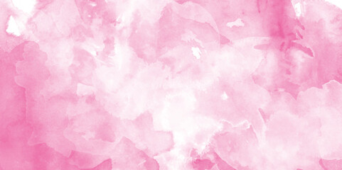 Fototapeta premium abstract pink watercolor gradient texture background, Paint brush paper textured stain canvas element. Hand drawn flower illustration for Valentines Day.