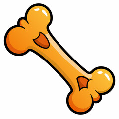 Halloween Bone  Silhouette Vector illustration
