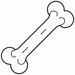 Fototapeta premium Halloween Bone Silhouette Vector illustration 