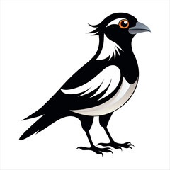 Vector Illustration Silhouette Beautiful Birds collection isolated on a white background
