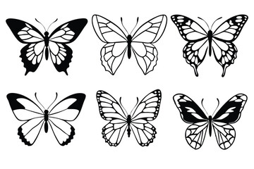 Butterfly line art illustration Stylish Icons