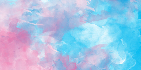 Creative paint gradients multicolor watercolor background, pastel watercolor paper textured illustration with splashes, splashes and stains for presentation and cover, Colorful and acrylic Rainbow