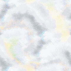 Tie Dye Vector Paint. Gray Yellow Swirl. Seamless Spiral Tie Dye. Green Yellow Texture. Yellow Dye Background Blue Seamless Swirl. Blue Vector Brush Tie Dye. Yellow Dyed Print. Gray Shirt Background.
