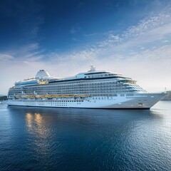 luxurious cruise ship, AI generated