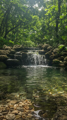 Fototapeta premium Waterfall in the forest