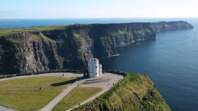 Beautiful scenery of the Cliffs of Moher in County Clare, Ireland.