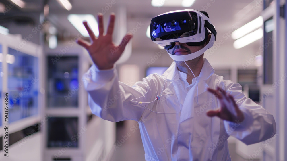 Poster Cyber Scientist Exploring Virtual Reality Simulation Experience