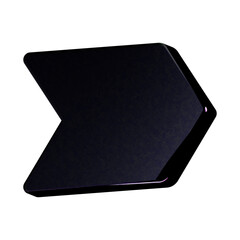 A stunning 3D icon with an elegant texture, perfect for adding sophistication to any project