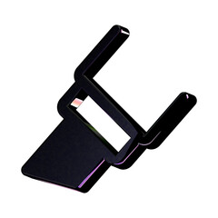 A stunning 3D icon with an elegant texture, perfect for adding sophistication to any project