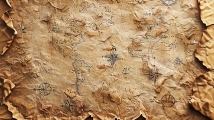 aged treasure map background 