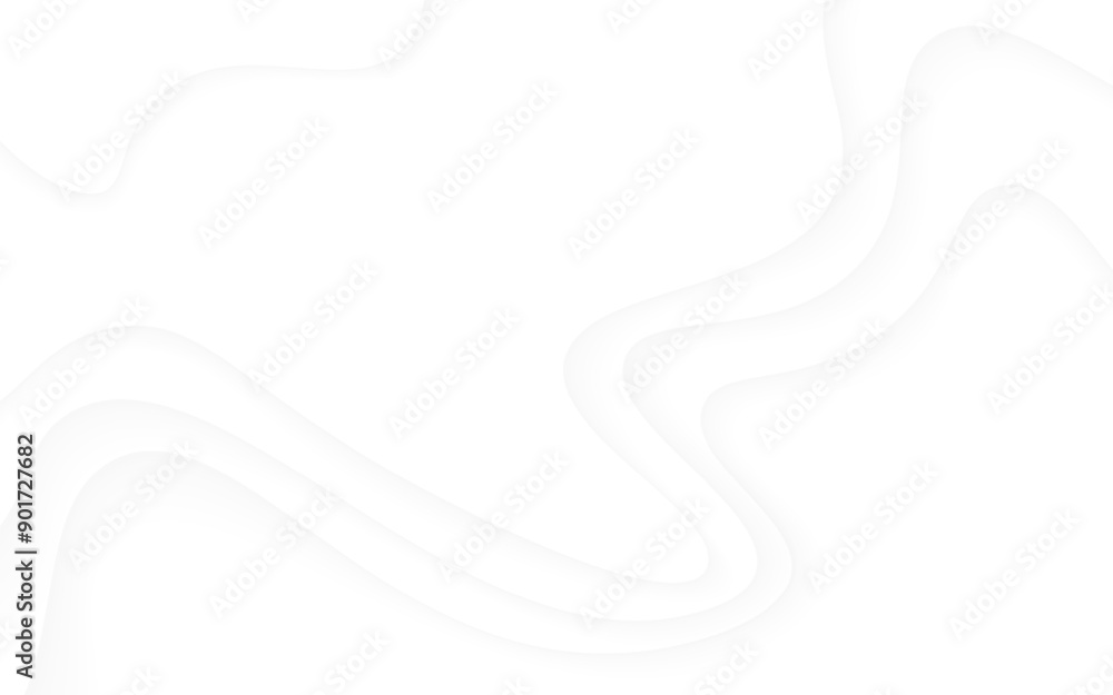 Poster minimalistic white background with soft, flowing wave patterns, ideal for a clean and modern design 