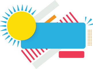 Sale offer banner with empty text space promotional business banner