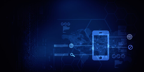 2d illustration mobile phone 