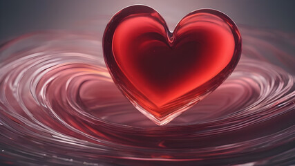 Heart shape for Love concept, Valentine's Day concepts. love symbol, concept for Valentine's Day, wedding etc. Heart elements for love concept design. AI generated image