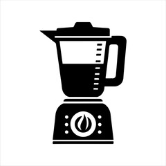 Blender silhouette on white background. Blender icon sign illustration design.